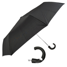 mini parapluie pliant homme poignée crook